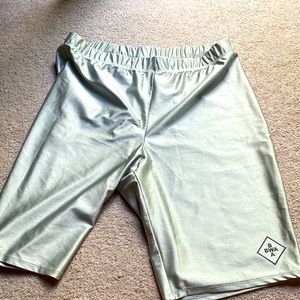 Kevin Gates Breadwinners Association metallic biker shorts